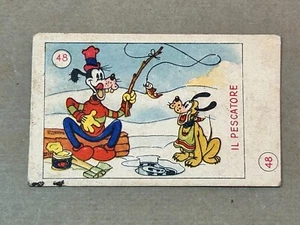 Figurina 48 Il pescatore ANTEGUERRA ELAH Disney Album Topolino - Foto 1 di 2