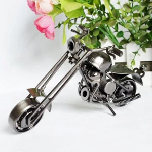 Recycled Metal Art Motorcycle Model Collection Handmade Motorbike Sculpture Gift - Picture 1 of 24