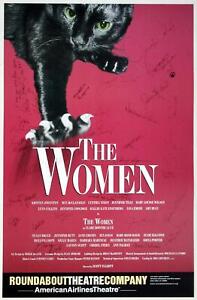 THE WOMEN Broadway 2001 Full Cast Rue McClanahan, Jennifer Tilly Signed Poster