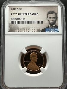 2011-S Lincoln Penny 1C NGC PF 70 RD Ultra Cameo