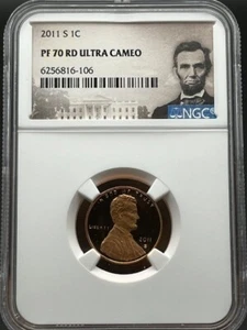 2011-S Lincoln Shield Penny 1C NGC PF 70 RD Ultra Cameo - Picture 1 of 4
