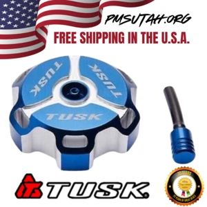Tusk Aluminum Gas Tank Fuel Cap Petrol Blue Machined IMS Tanks Honda ATV TRX Lid - Picture 1 of 6