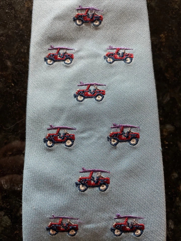Jeep Southern Tide Neck Blue Tie con tabla de surf bordada, ¡Nuevo! $85 Foto 1 de 4
