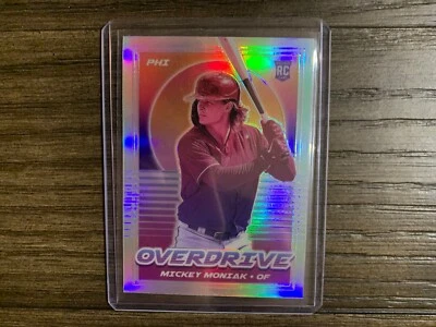 2021 Chronicles Overdrive Mickey Moniak Silver Prizm Rookie RC Phillies  - Image 1 of 2