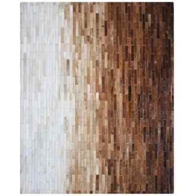 New Natural Cowhide Area Rugs Leather Carpet Handmade Area Rug Carpet Home Decor - Image 1 of 4