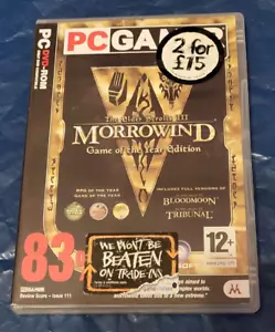 The Elder Scrolls III Morrowind Game Year Edition PC DVD Bloodmoon Tribunal - Picture 1 of 1