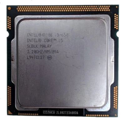 Intel Core i5-650 3.20GHz LGA 1156/Socket H 4MB Dual-Core CPU Processor SLBLK - Image 1 of 2