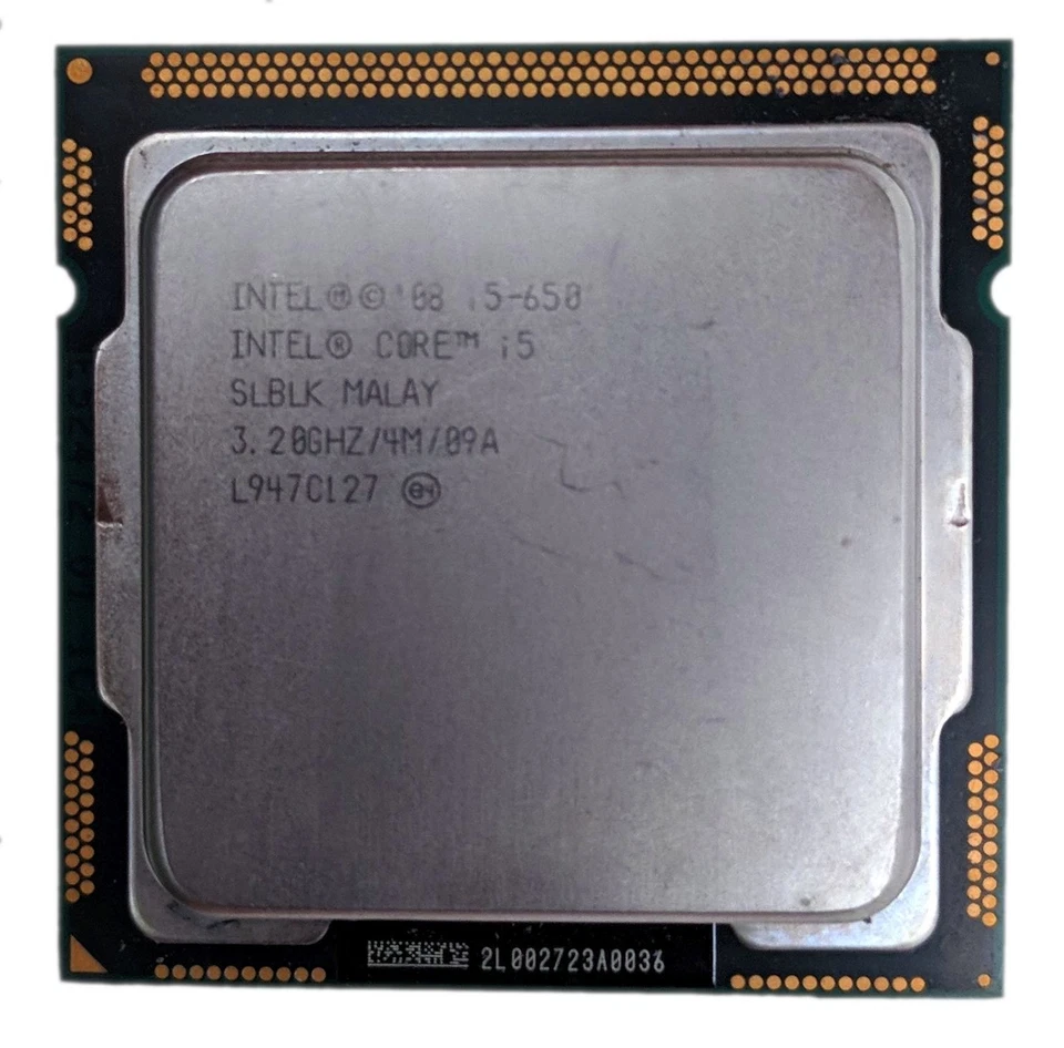 Processador Intel Core i5-650 3.20GHz LGA 1156/Socket H 4MB Dual-Core CPU SLBLK - Imagem 1 de 2