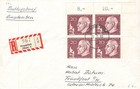 138802) Medizin Robert Koch, Berlin Nr. 191 (ER-VB) auf Einschreiben Frankfurt