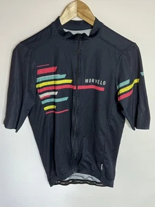 Morvelo Cycle Jersey Team Full Zip | Men's | Black/Multi | Large | - Picture 1 of 11