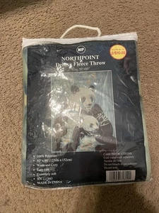 2 NORTHPOINT Fleece Throws Blanket Panda  50" X 60" Free Shipping - Picture 1 of 3