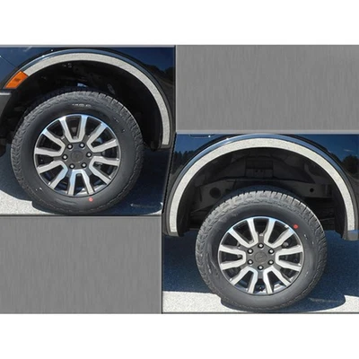 Borde pulido con acento de rueda 4 piezas (se adapta a: Ford Ranger 2019-2023 4 puertas) Foto 1 de 4
