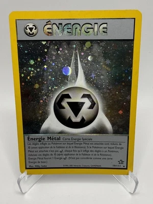2001 Pokémon FRENCH Unlimited Neo Genesis Energy-Energy Metal Holo 19/111 - Image 1 of 4