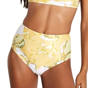 Faithfull the Brand Isle High Waist Bikini Bottoms Loretta Floral Yellow 8/L NWT - Bild 1 von 10