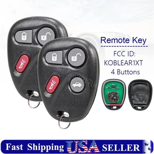 2 Repuestos Para 2001 2002 2003 - 2005 Buick LeSabre Mando a Distancia Llavero KOBLEAR1XT - Imagen 1 de 7