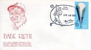 BABE RUTH,  MIDLAND, MI   1983   FDC19703 - Picture 1 of 1