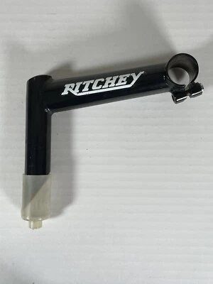 NOS Ritchey Comp Lite 1 1/8" Quill Stem 25.4mm, 135mm, 25.4mm Bar Clamp Black - Image 1 of 4