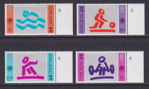 Hong Kong SG 783-786 Scott 703-706 1994 Commonwealth Games Canada Set MNH/UMM Cover