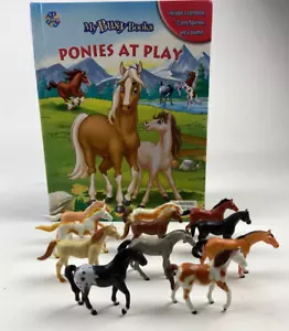 Ponies At Play My Busy Books 2007 Includes 11 Horses *Missing Mat and 1 Horse* - Imagen 1 de 9