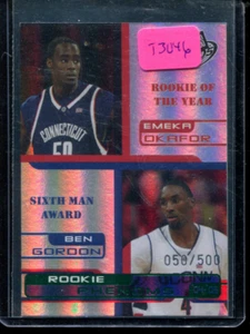 T3046 - 2005 Press Pass Holo Green #42 Emeka Okafor Ben Gordon /500 - NM-MT - Picture 1 of 1