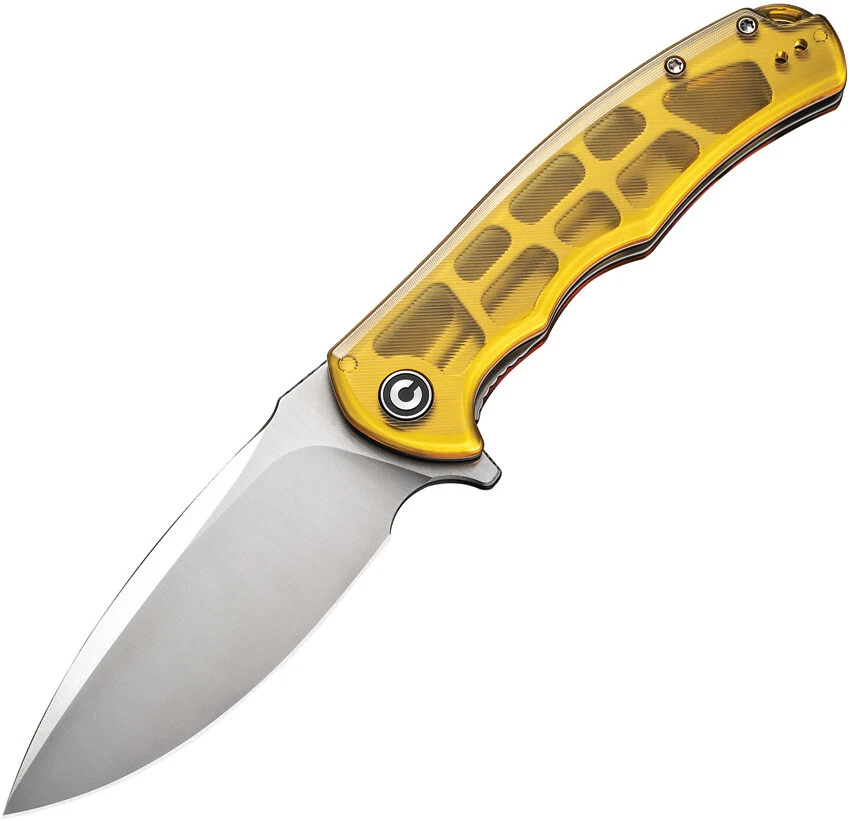 Civivi Praxis C803L Liner Lock Polished Ultem 9Cr18MoV Pocket Knife Stainless