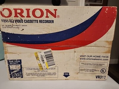 NEW SEALED  Orion VR313 2-Head Mono VHS VCR..Toshiba-quality..2004 - Image 1 of 4
