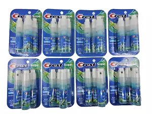 Crest Breath Mist Scope Lunga Durata, Menta Piperita Fredda Confezione da 4 0,24 oz Senza Zucchero - Foto 1 di 8