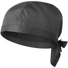 Pirate Chef Hat with Adjustable Ribbon Ideal for Cooking and Catering Black