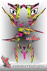 Graphics Kit for YAMAHA RAPTOR 700 (2013-2023) 700R CUSTOM Decal KIT CROWE - Picture 1 of 1