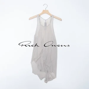 Rick Owens 14FW MOODY BASIC RIB TANK - Pearl(Gray) - Picture 1 of 7