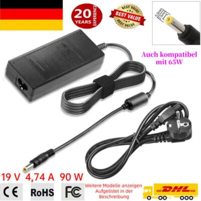 65W 90W Laptop Ladegerät Für Medion Akoya E1311 E4212 MD97125 Netzteil Erazer DE - Bild 1 von 4
