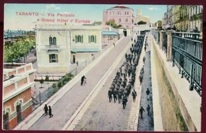 TARANTA ITALIA ITALIA POSTAL SOLDADOS EN VIA PERIPATO 1923 062421 Q - Imagen 1 de 2