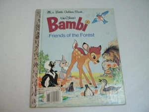 Vintage kleines goldenes Buch 1975 Walt Disneys Bambi Freunde des Waldes - Bild 1 von 3