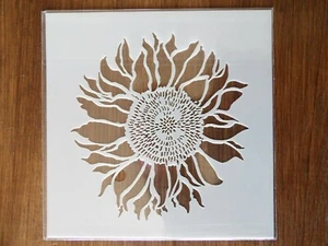SUNFLOWER STENCIL 130mm x 130mm - Picture 1 of 1