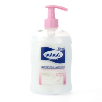 milmil Flüssigseife Yogurt & Milch 500ml Handseife Spender  - Bild 1 von 3