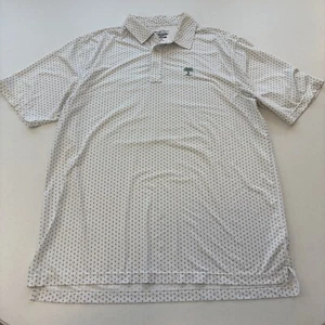Straight Down Performance Flower White All Over Print Course Logo Shirt Men's XL - Picture 1 of 8