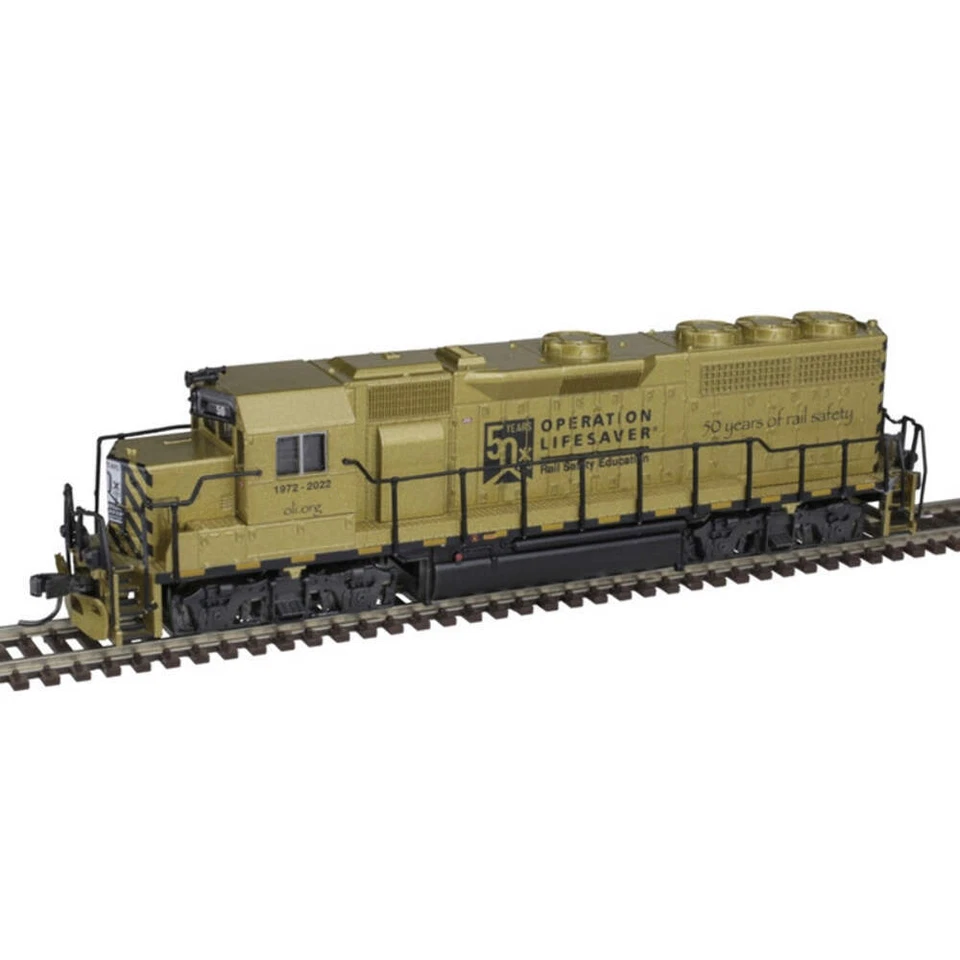 Atlas 40005298 N Operation Lifesaver 50th Anniversary Gold GP-40 Diesel Loco