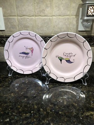 (2) PLATOS APERITIVOS ROSANNA ROSA con ZAPATOS DE LUJO "L'AMOUR TOUJOURS" Y "MAGNIFIQUE" Foto 1 de 4