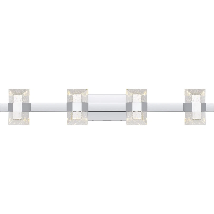 Luz de baño LED Quoizel Selena 36", cromo/vidrio burbuja transparente - PCSEL8636C Foto 1 de 1
