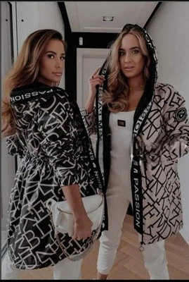 women's hooded jacket parka coat size 46 - Image 1 of 4