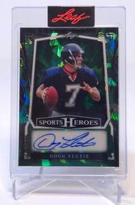 2025 Leaf Sports Heroes Solo Edition Doug Flutie Signed 8/9 BA-DG2 Card - Picture 1 of 2