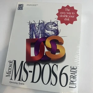 Microsoft MS-DOS 6.0 Upgrade Operating System 3.5" Disk Vintage Sealed NOS - Picture 1 of 8