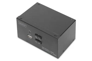 DIGITUS KVM-Switch HDMI – 2-Port Dual-Display – 2 PC 2 Monitore – 1x Maus, Tasta - Photo 1/8
