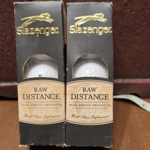 NEW OPEN BOX 2 UNOPENED SLEEVEs SLAZENGER RAW DISTANCE TITANIUM CORE - Picture 1 of 5