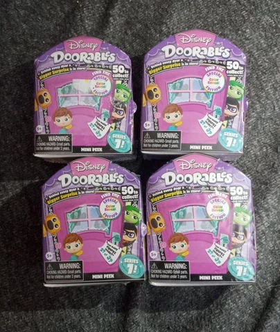 Disney Doorables Series 7 Mini Peek Cute Set of 4 Tiny Figures NEW Blind Box Cover
