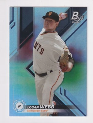 2019 Bowman Platinum TOP PROSPECTS #TOP-30 LOGAN WEBB RC Rookie QTY AVAILABLE - Image 1 of 4