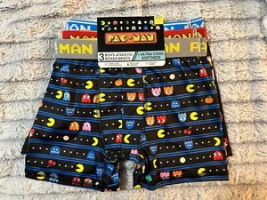 Pac-Man Videospiel - 3er Pack Boxershorts Cool & Soft Jungen Größe 8 NEU - Bild 1 von 16