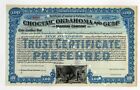 Choctaw, Oklahoma and Gulf Railroad Co. Stock Certificate
