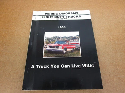 GMC C/K 1986 camioneta Suburban Van cableado eléctrico diagrama manual de servicio Foto 1 de 4