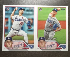 2023 Topps Update Bobby Miller RC #US188 + Rookie Debut #US40 - Dodgers